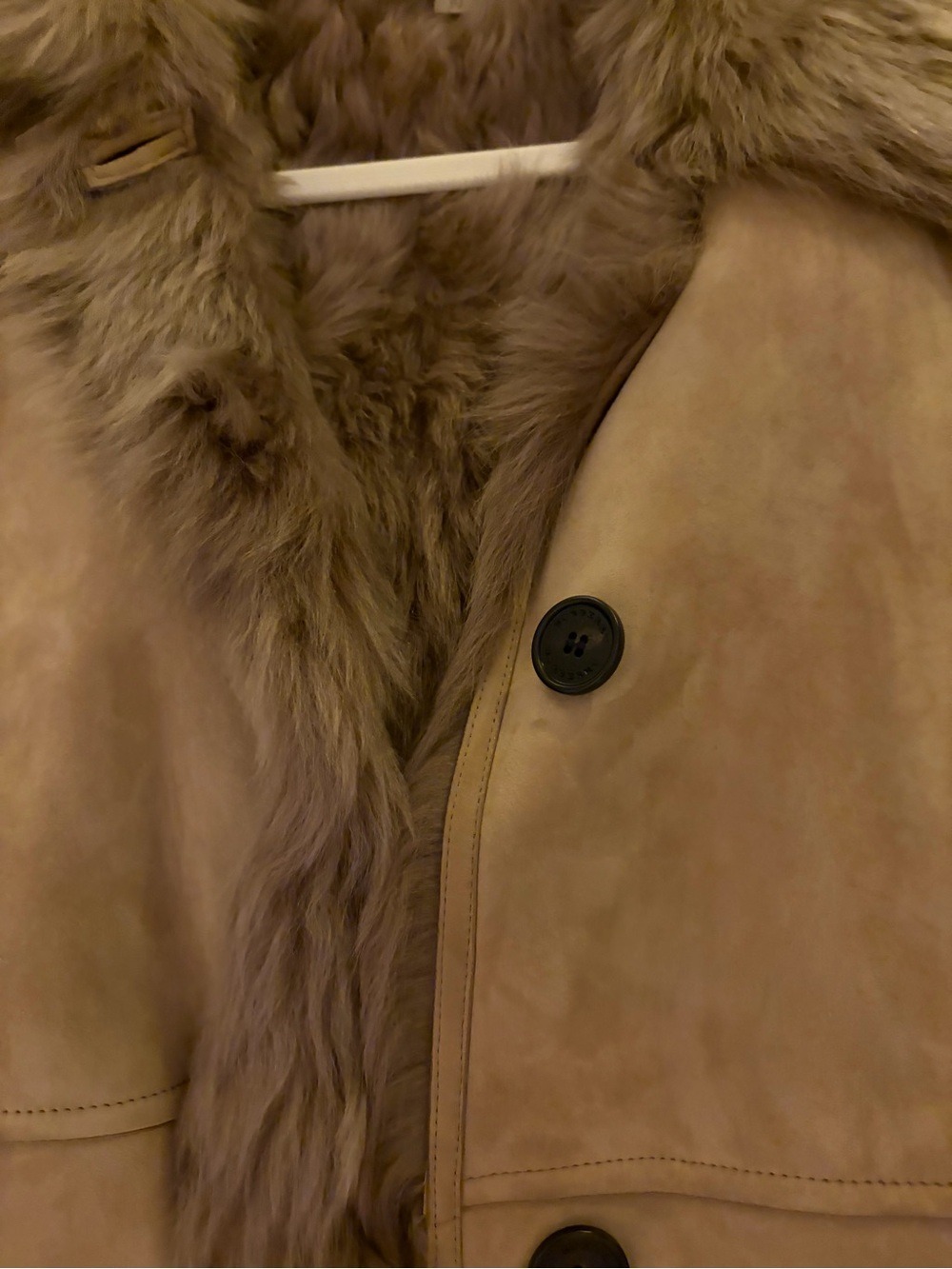 Burberry London Camel Lamb Shearling Long Coat US 2 Made in Italy - Picture 13 of 16